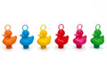 Set di 6 Papere da Pesca – Arcobaleno