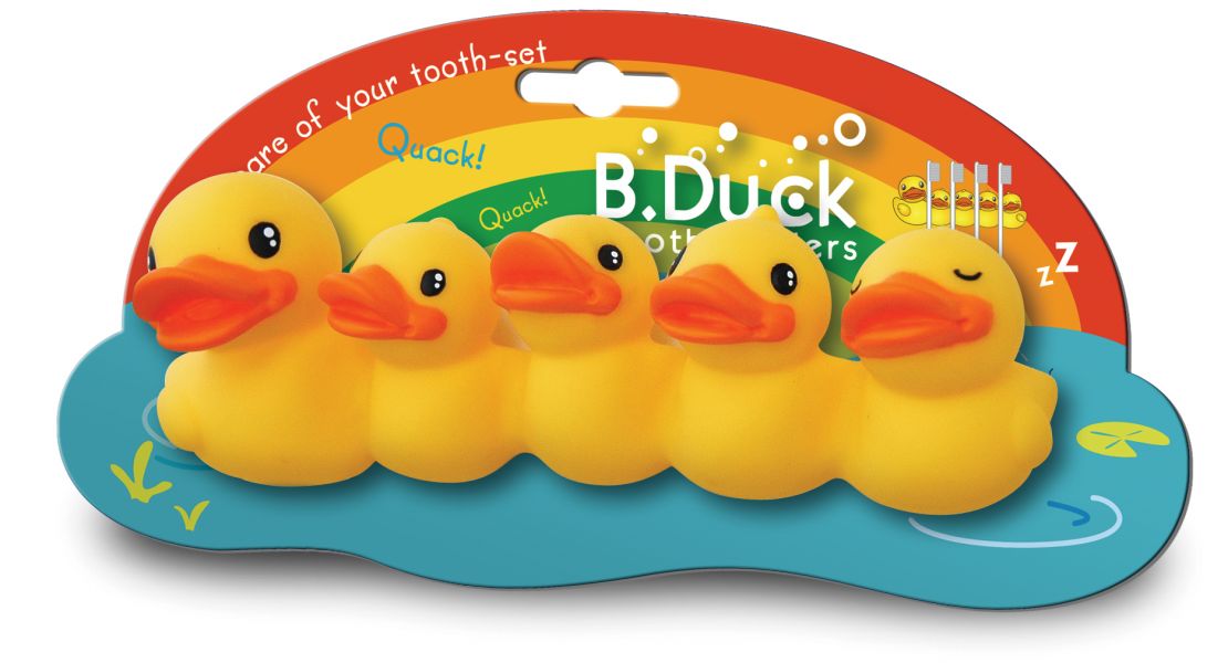 Dot toothbrush Family Duck Yellow