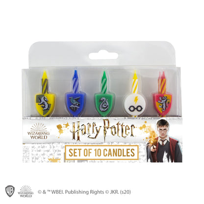 Set of 10 Harry Potter Houses Birthday Candles
