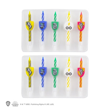 Set of 10 Harry Potter Houses Birthday Candles