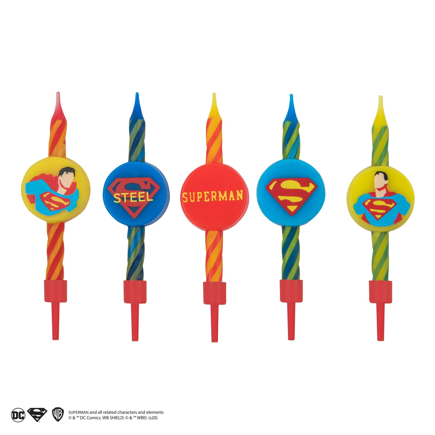 *Bougies d'anniversaire Superman (Set de 10)