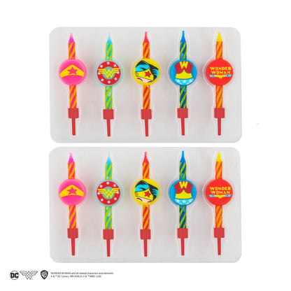 *Bougies d'anniversaire Wonder Woman (Set de 10)