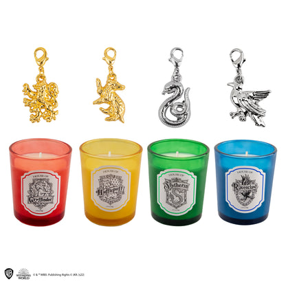 Set de 4 Bougies Parfumées Poudlard avec Bracelet à Charms