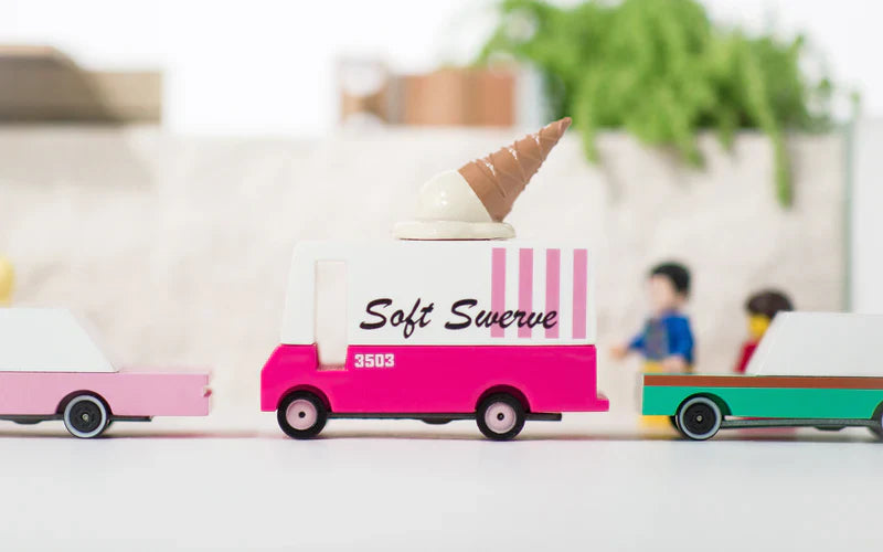 Candycar World Wooden Van - Glacier
