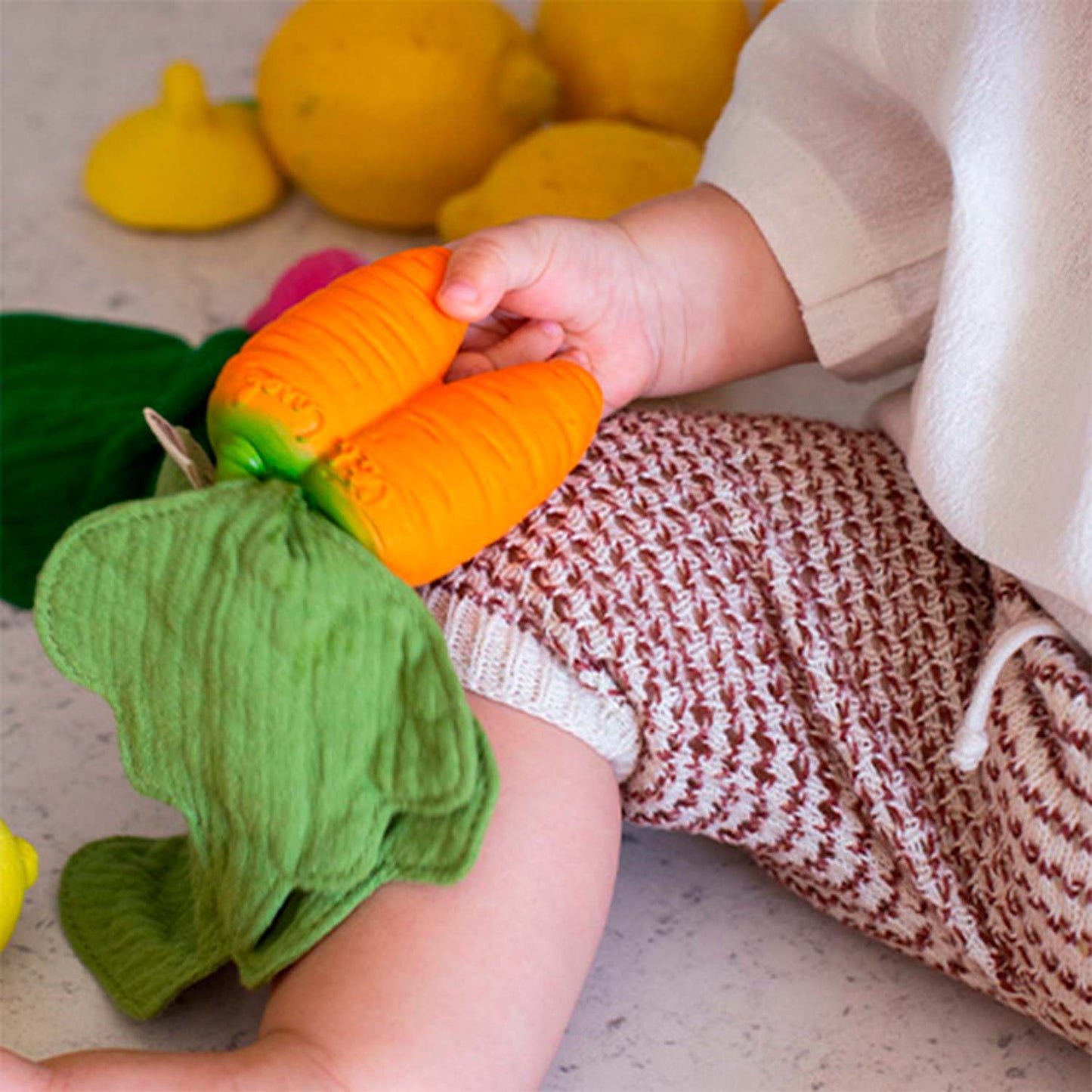 Cathy the Carrot Mini Comforter-Teether