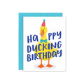 Carte d'Anniversaire Canard