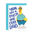 Biglietto d'auguri per papà papero