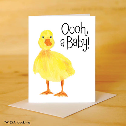 Duck birth card