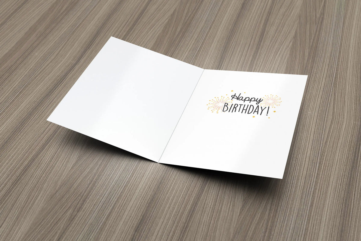 Lucky Cat Birthday Card