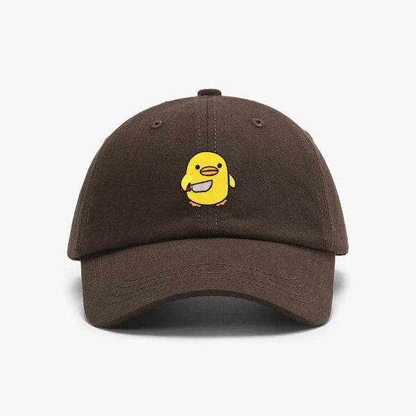 Yellow Duck Cap Embroidered Knife