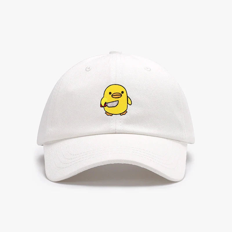 Yellow Duck Cap Embroidered Knife