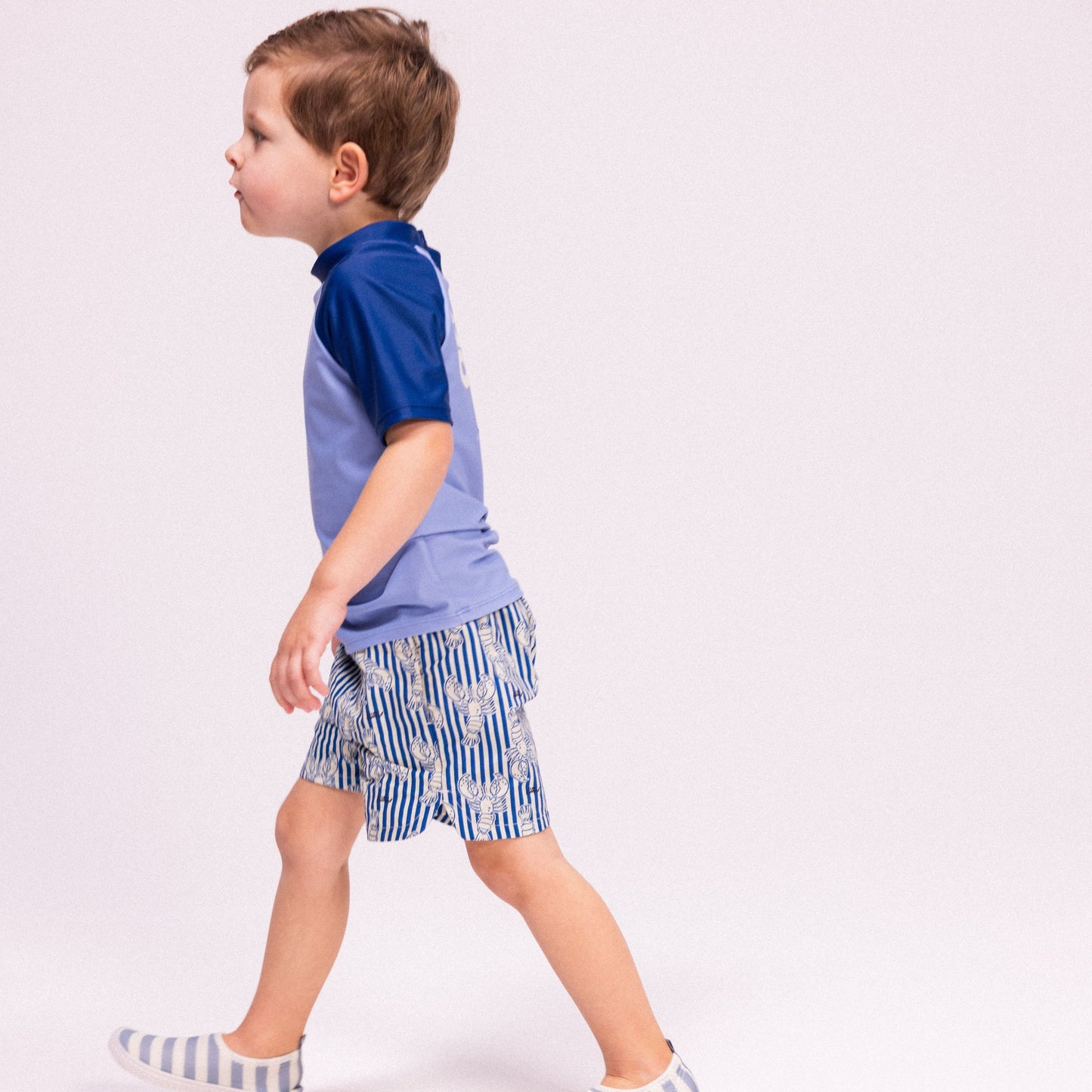 Chaussures aquatiques pour enfants - Bleu/Blanc - Homard Raie - Taille 19-29