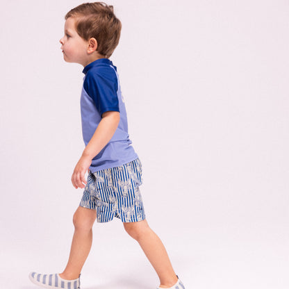 Chaussures aquatiques pour enfants - Bleu/Blanc - Homard Raie - Taille 19-29