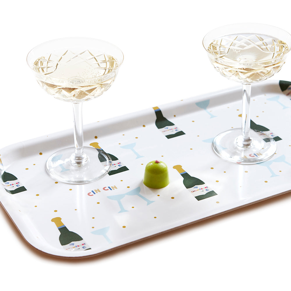 CHAMPAGNE Rectangular Serving Tray - 43x22 cm