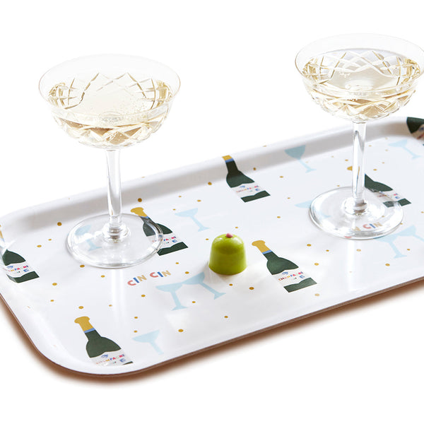 CHAMPAGNE Rectangular Serving Tray - 43x22 cm