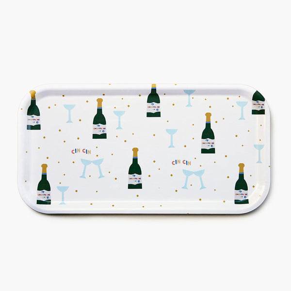 CHAMPAGNE Rectangular Serving Tray - 43x22 cm