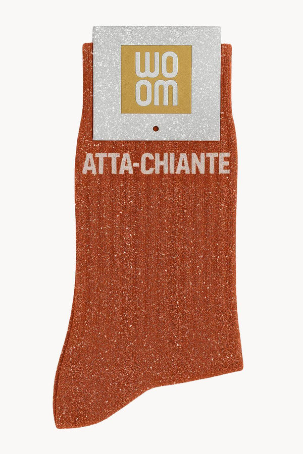 "Atta-chiante" Message Sequin Socks - Roobios
