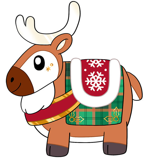Peluche Mini Squishable – Renne de Noël