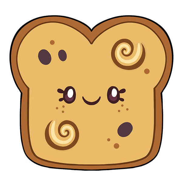 Peluche Comfort Food – Toast Cannelle-Raisins