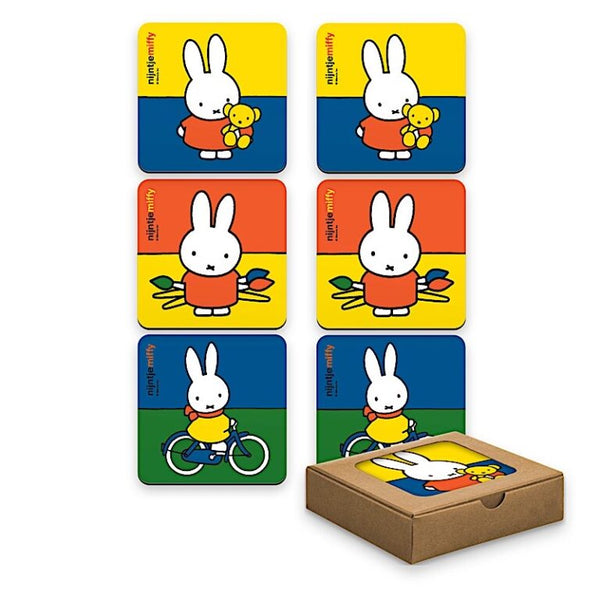 Miffy Rabbit Coasters 6-Pack 