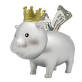 Schwein Silberne Krone