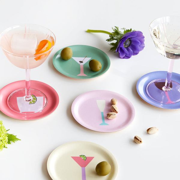 COCKTAILS Set of 6 Coasters - 11cm