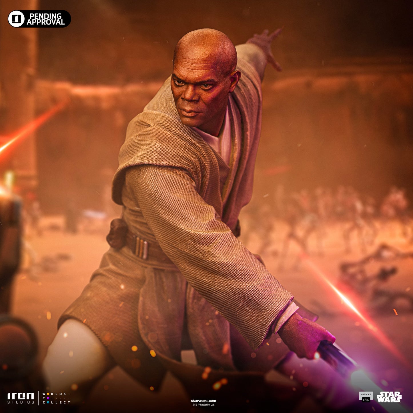 Mace Windu Statue - Star Wars - Art Scale 1/10 - Iron Studios