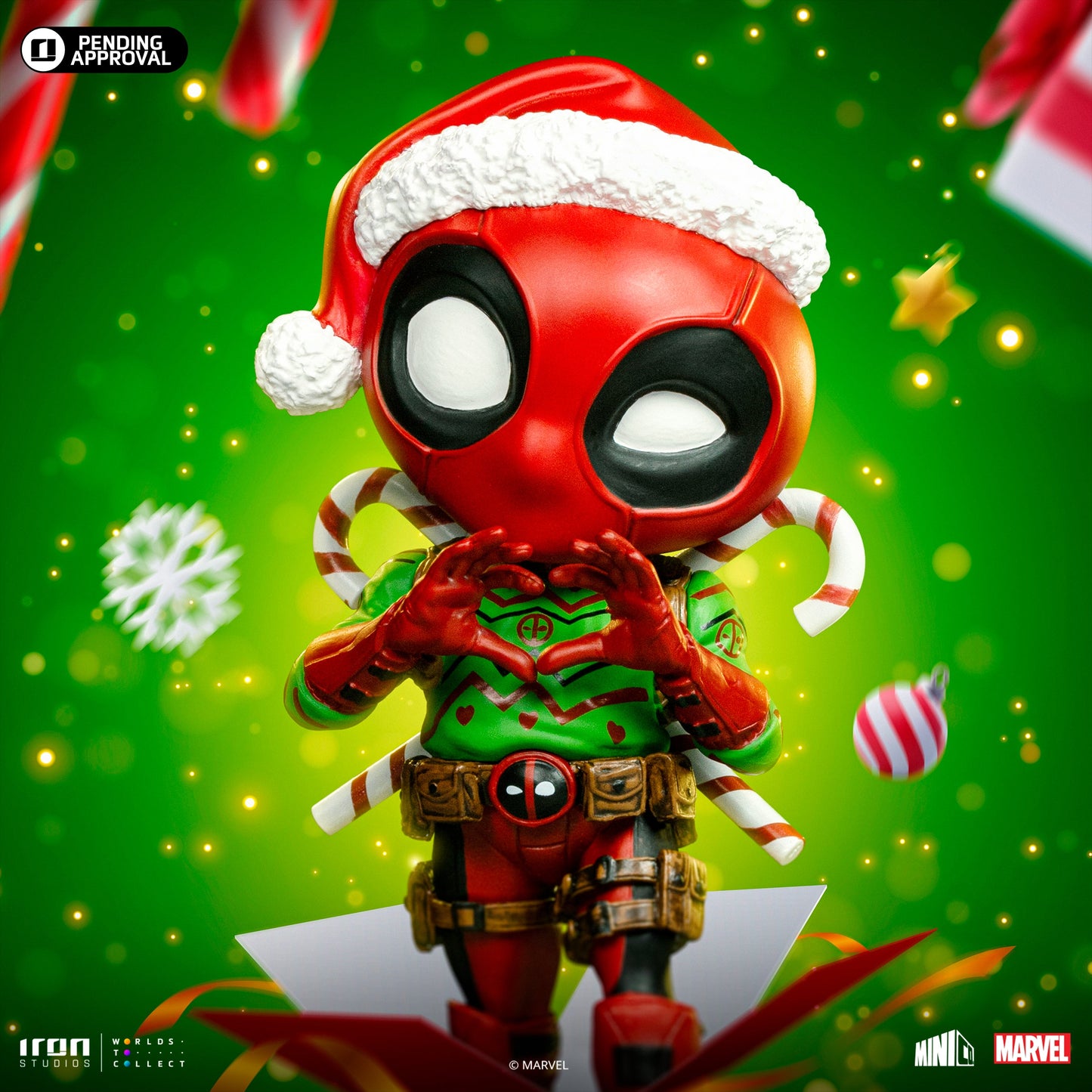 Deadpool Statue (Holidays Version) - Marvel Comics - Minico - Iron Studios