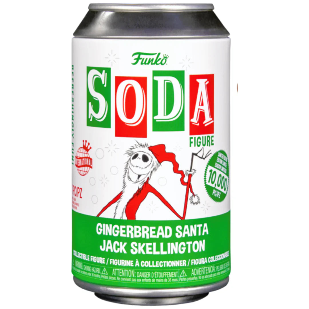vinyl soda gingerbread santa jack skellington