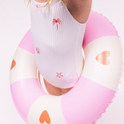Swim Ring - Pink - Cozy Hearts - Ø 55 cm