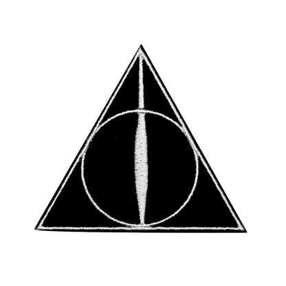 Set of 6 Deluxe Patches Hogwarts Houses and Deathly Hallows