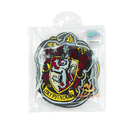 Set of 6 Deluxe Patches Hogwarts Houses and Deathly Hallows