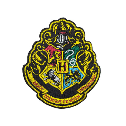 Set of 6 Deluxe Patches Hogwarts Houses and Deathly Hallows