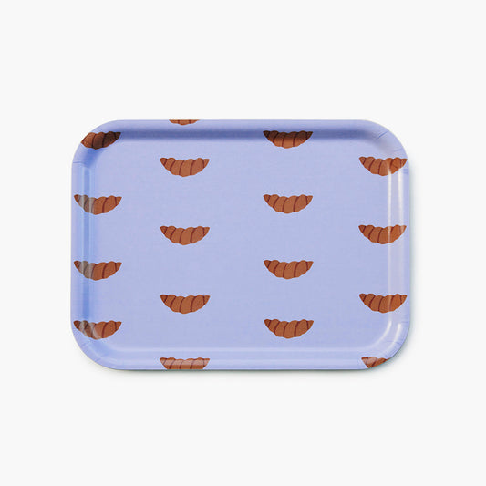 CROISSANT Lilac Rectangular Serving Tray - 27x20 cm