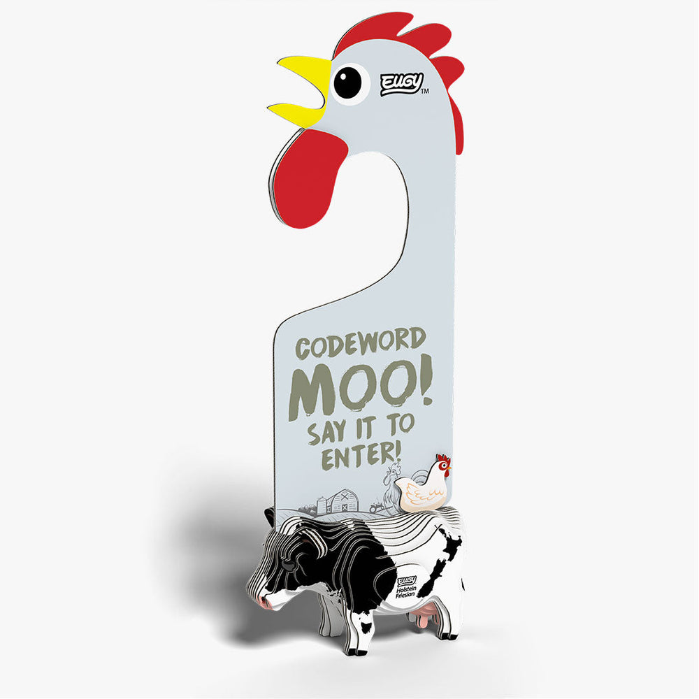 D079 Accroche-porte Vache Holstein