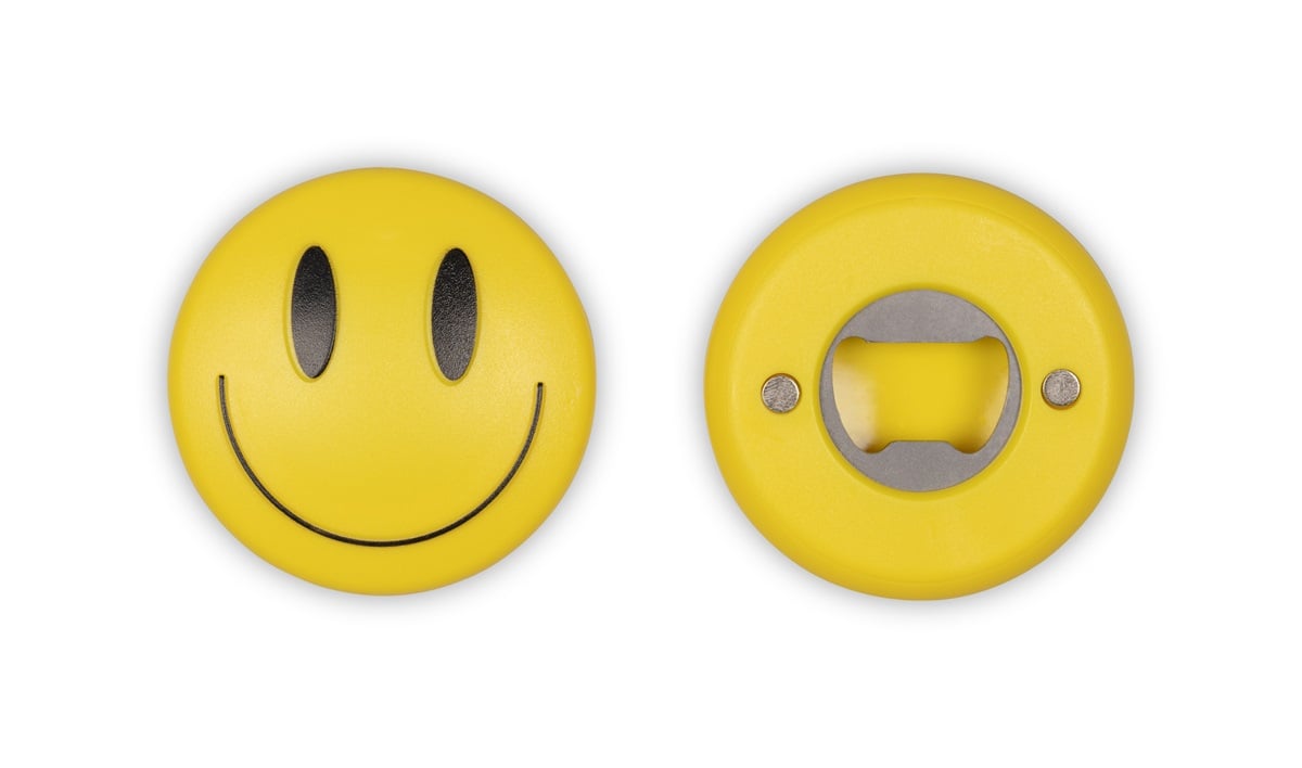 Décapsuleur Magnétique Emoji Heureux Bitten – Objet déco original