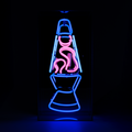 'Lava Lamp Blue' Neon Box Sign