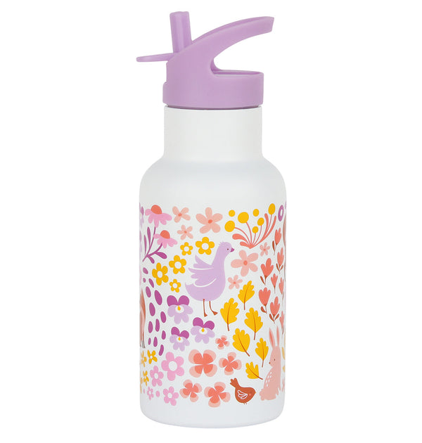 Gourde enfant en inox - Jardin fleuri – A Little Lovely Company