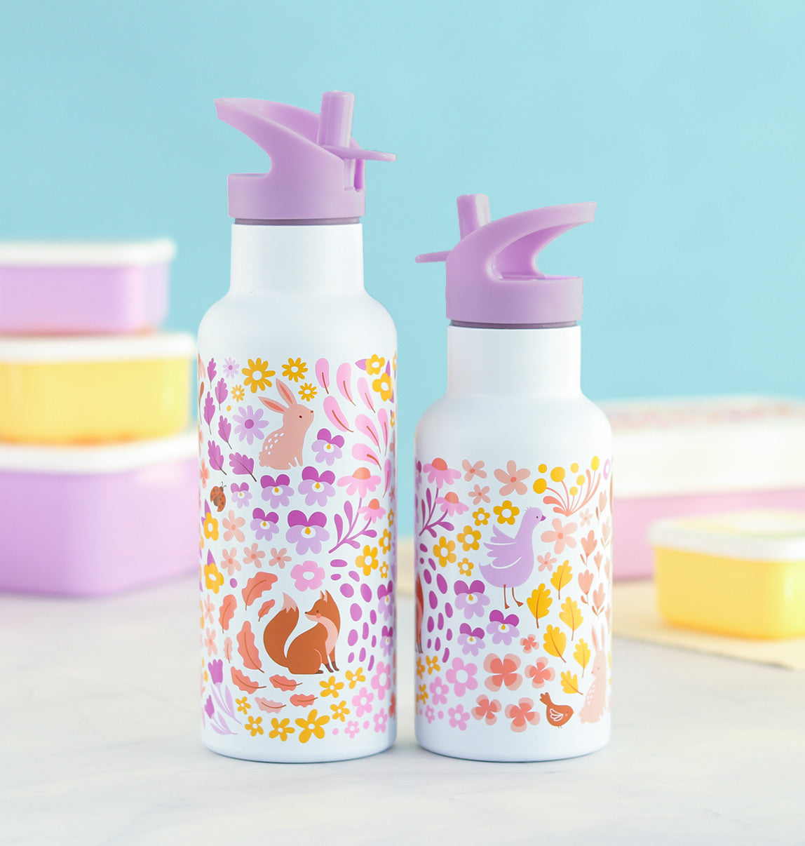 Kit bouchon, paille et goupillon - Jardin fleuri – vue 3 – A Little Lovely Company