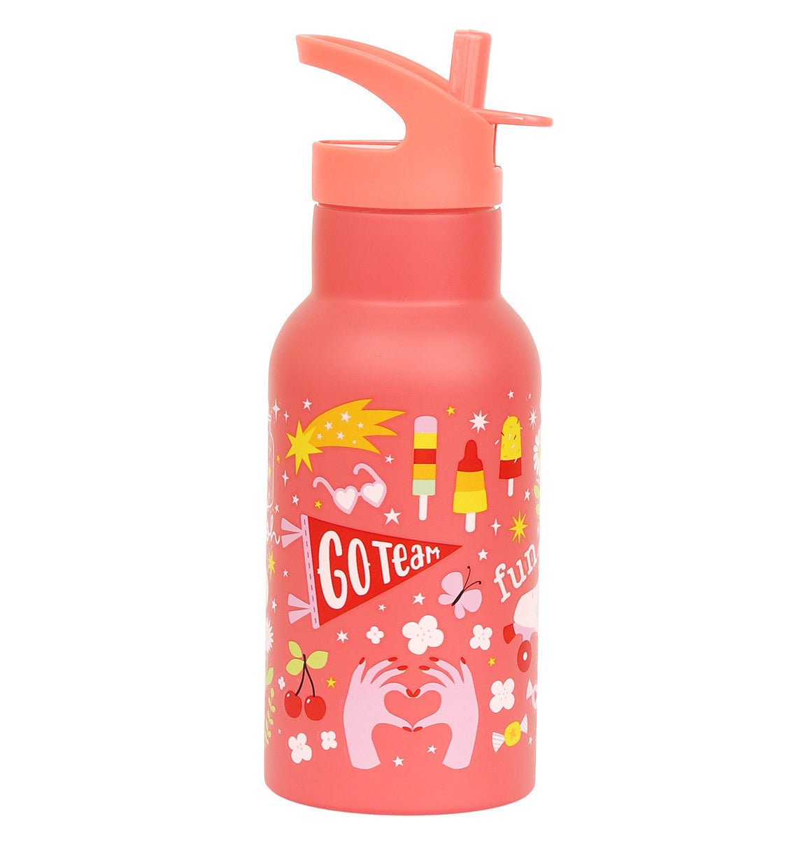 Gourde enfant en inox - Fun – vue 3 – A Little Lovely Company