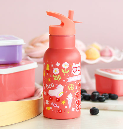 Gourde enfant en inox - Fun – vue 2 – A Little Lovely Company