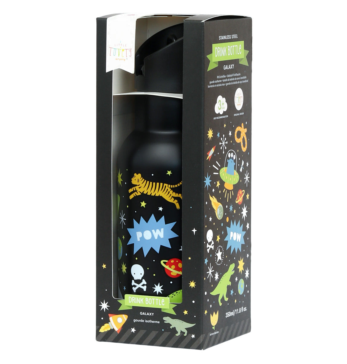 Gourde enfant en inox - Galaxie – vue 6 – A Little Lovely Company