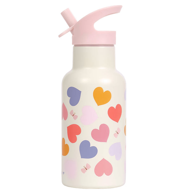 Gourde enfant en inox - Cœurs – A Little Lovely Company