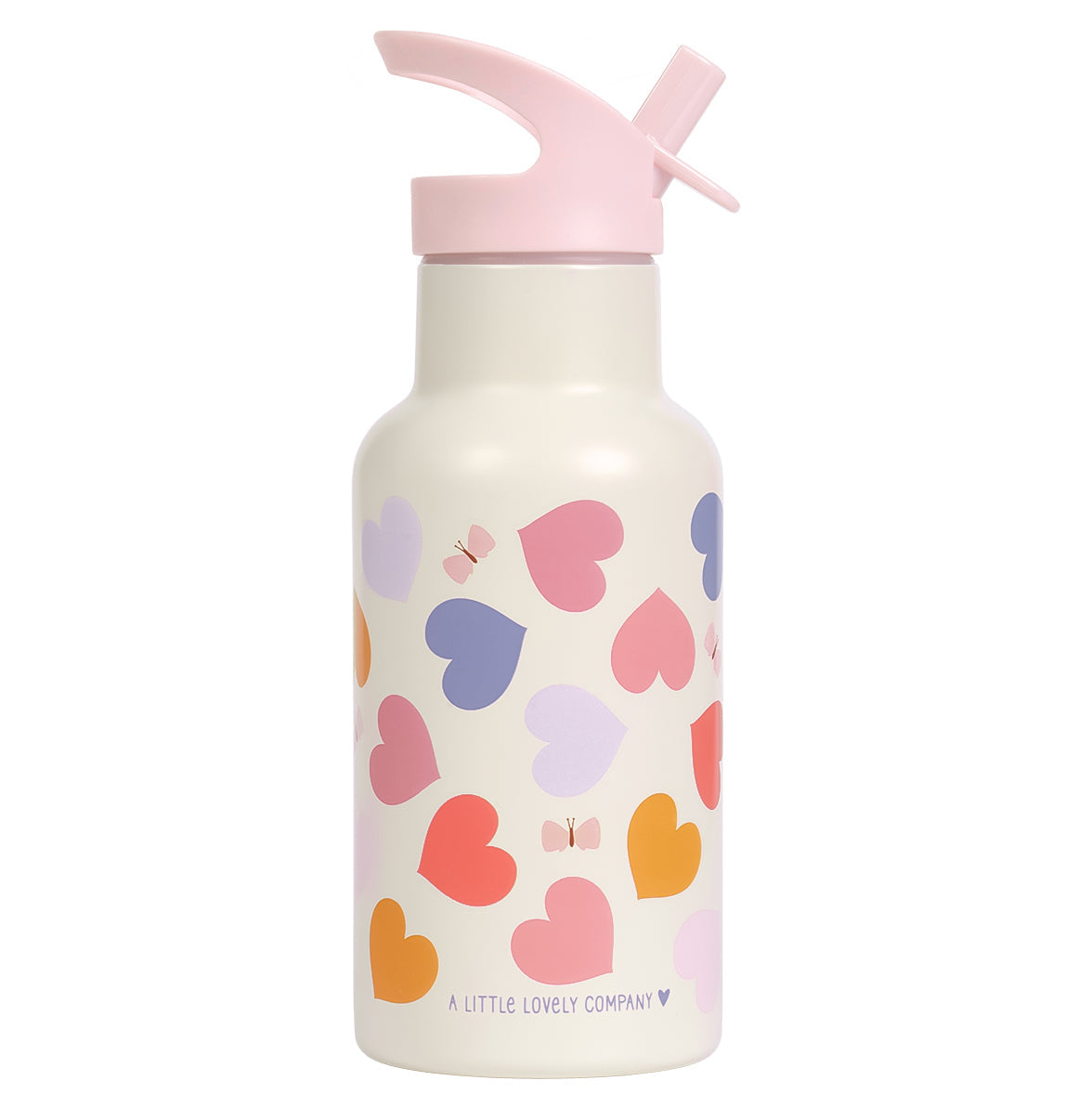 Gourde enfant en inox - Cœurs – vue 5 – A Little Lovely Company