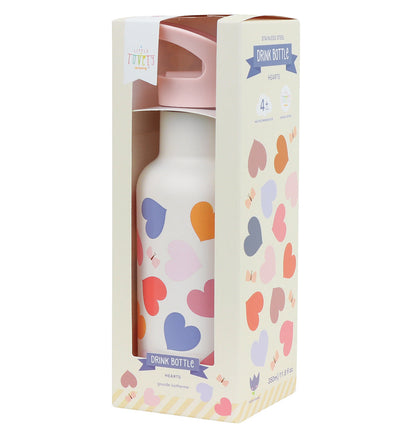 Gourde enfant en inox - Cœurs – vue 6 – A Little Lovely Company