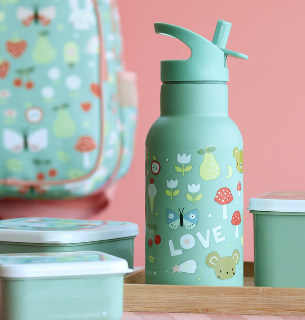 Gourde enfant en inox - Joy – vue 2 – A Little Lovely Company