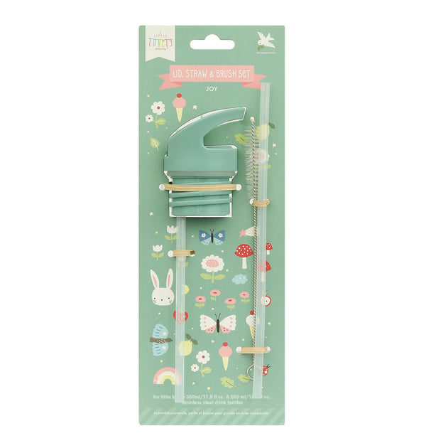 Kit bouchon, paille et goupillon - Joy – vue 2 – A Little Lovely Company