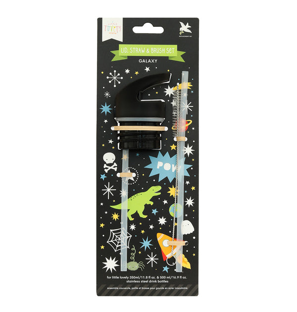 Kit bouchon, paille et goupillon - Galaxie – vue 2 – A Little Lovely Company