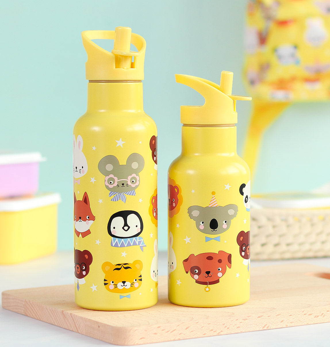 Kit bouchon, paille et goupillon - Amis des animaux – vue 3 – A Little Lovely Company