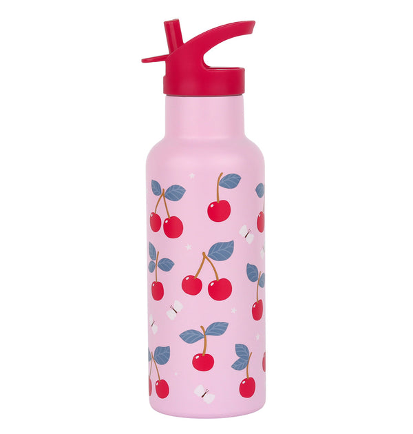 Gourde XL en inox - Cerises – A Little Lovely Company